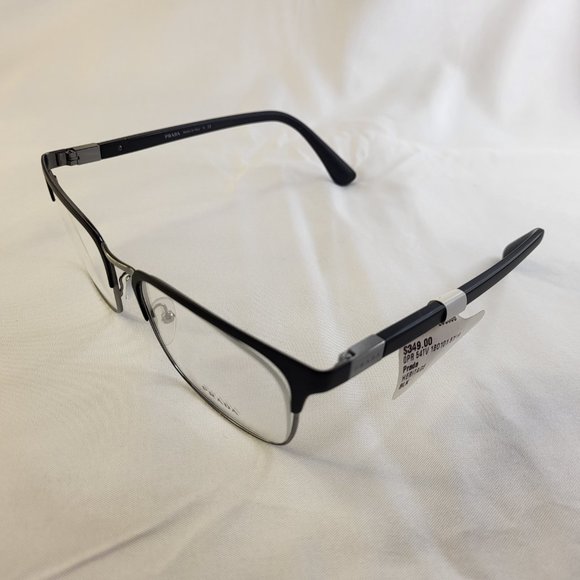 PRADA PR 54TV Heritage Men's Rx-able Eyeglass Frames Black NWT - Picture 3 of 6